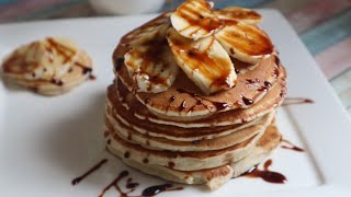 recette facile et rapide de pancake à la banane sans oeufs [upl. by Alford]