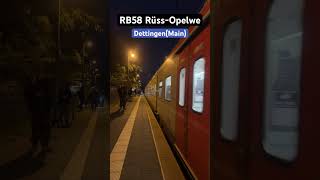 DettingenMainEinfahrt BR1440RB58➡️RüsselsheimOpelwerk br1440 hlb regionalbahn shorts [upl. by Aiza]