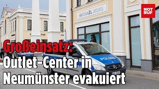 Verdächtige Gegenstände OutletCenter in Neumünster evakuiert [upl. by Ahsienal]