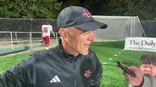 Nicholls Football  Postgame Tim Rebowe River Bell [upl. by Murton]