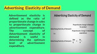 Advertisement Elasticity of Demand I Managerial Economics I AKTU [upl. by Wiburg998]