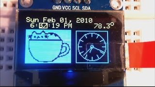 DS3231 OLED clock with 2button menu setting and temperature display [upl. by Schulman]