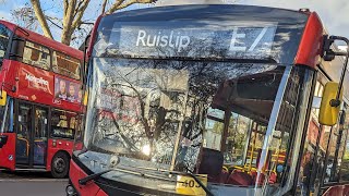 E7 To Ealing Broadway UK Transport Abellio London 8871 YX16OFY  28 Nov 23 [upl. by Plank]