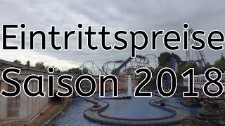 Eintrittspreise für Saison 2018 im EUROPA PARK bekannt [upl. by Hillell]