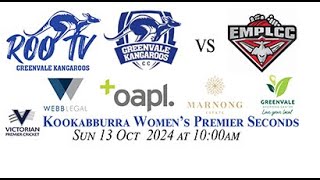 Kookabburra Women’s Premier Seconds T20 Rd 2 [upl. by Atena50]