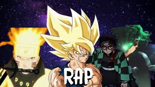 SHONEN JUMP RAP CYPHER  GOKU NARUTO TANJIRO AND DEKU [upl. by Cilurzo]