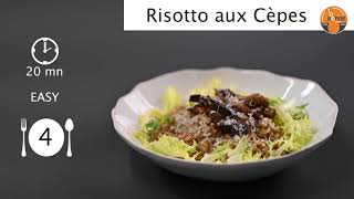 Risotto aux cèpes Fumet de Cèpes et Cèpes séchés [upl. by Esinehs]