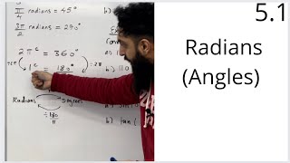 Edexcel A Level Maths 51 Radians Angles [upl. by Nauwaj99]