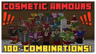 Over 100 NEW ARMORS in MINECRAFT Cosmetic Armours [upl. by Orland]