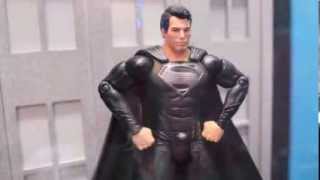 Mattel Man Of Steel SDCC 2013 Display Movie Masters amp Superman Kid Toys [upl. by Wiskind]