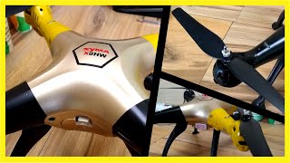 DRONE SYMA X8HW  UNBOXING E REVIEW DAS HÉLICES DO DRONE [upl. by Kciredec]