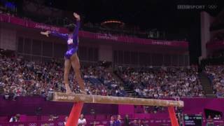 Gabby Douglas 2012 Olympics QF BB [upl. by Ahsinyt]