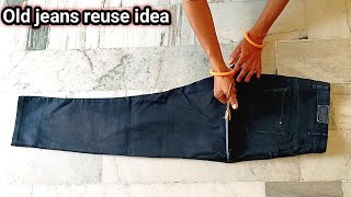 Old Jeans Reuse Ideashandbagold jeans pant reuse Ideasold jeans bag old jeans diy ideasbag [upl. by Miquela33]