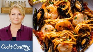 2 Recipes For Seafood Lovers Linguine Fra Diavolo amp Salmon Picatta [upl. by Arretak]