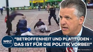 MANNHEIM Polizist Rouven L stirbt nach TerrorAttacke in Mannheim  CDU fordert Sicherheitsreform [upl. by Tehr]