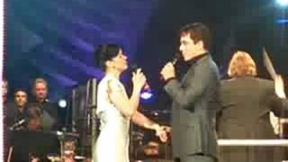 Ruthie Henshall and John Barrowman  The Perfect Year  Sunset Boulevard  at ALW Bday in Hyde Park part song good quality [upl. by Wawro]