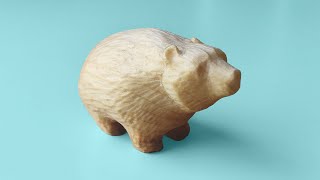 How to Carve a Bear out of Wood [upl. by Yelac]