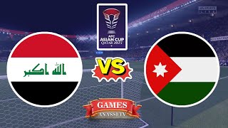 Iraq vs Jordan  AFC Asian Cup 2024 Qatar  eFootball PES Gameplay PC HD [upl. by Bathsheba]