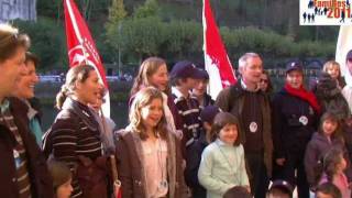 Familles Poiron Morillon Préaud et Soullard  la carte postale vidéo de Lourdes [upl. by Ysnat]