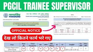 PGCIL Trainee Supervisor Electrical 2024 Total form fillup  Power Grid [upl. by Erickson]