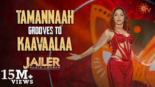 Tamannaahs Fiery Dance to Kaavaalaa  Jailer Audio Launch [upl. by Dusty]