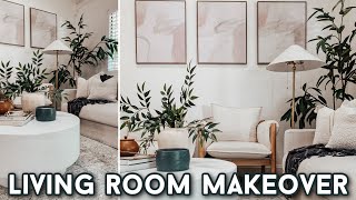 DIY LIVING ROOM MAKEOVER amp HOME DECOR RESTYLE  DECORATING IDEAS  DECORATING ON A BUDGET [upl. by Katzman]