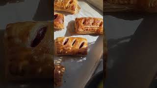 Delicious Cranch pastry with apple and cherry morevews moresubscribers baking fall fallseason [upl. by Anaiq]