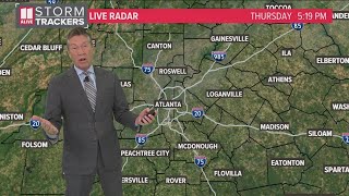 Dry weather continues in metro Atlanta  Thurs 5p update [upl. by Tab]