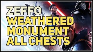 All Chests Weathered Monument Zeffo Star Wars Jedi Fallen Order [upl. by Resiak]