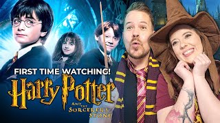 His First Time Watching HARRY POTTER AND THE SORCERERS STONE Movie Reaction [upl. by Georgeanna]