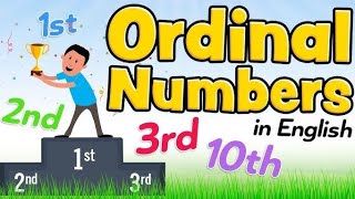 Ordinal Number Song For Kids  Ordinal Numbers Nursery Rhymes [upl. by Artenra]