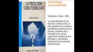 Luis Cencillo Obras Psicoterapia [upl. by Attalie796]