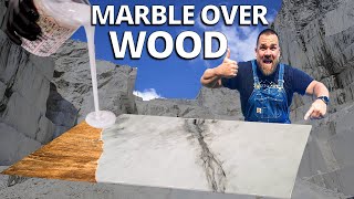 Easiest Way to Make White Marble with Epoxy  Stone Coat Countertops [upl. by Samul]