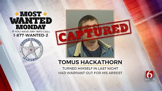 Most Wanted Monday Suspect Tomus Hackathorn In Custody [upl. by Quita]