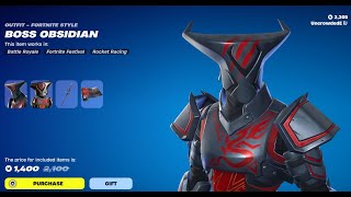 NEW BOSS OBSIDIAN SKIN Fortnite Item Shop 30th July 2024 [upl. by Amati688]