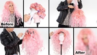 HOW TO CREATE A DRAG WIG WITH CHEAP WIGS [upl. by Haydon223]