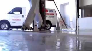 Applying 100 Solids Floor Coating [upl. by Herta]