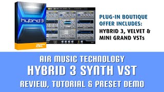 AIR Hybrid 3 updated Synth VST Review Tutorial amp Preset Demo [upl. by Cul845]