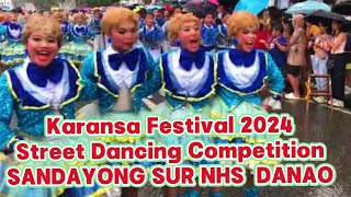 KARANSA FESTIVAL 2024 SANDAYONG SUR NHS Danao City Cebu STREET DANCING COMPETITION  Dance Video [upl. by Toland]