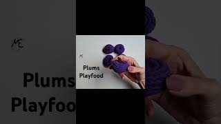 Pflaumen für die Spielküche 🍽 pflaume crochet häkeln plums [upl. by Hort]