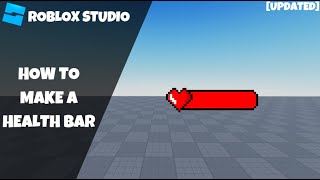 How to make a Health Bar in Roblox Updated Roblox Scripting Tutorial 2023 [upl. by Anitnemelc]