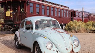 Pacing the Silverton train in my 1965 VW beetle Fall [upl. by Llerrej]