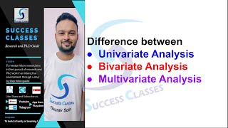 Difference between Univariate Analysis Bivariate Analysis amp Multivariate Analysis  Gaurav Soin [upl. by Jesus]