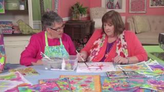 Quilting Arts TV  Episode 1808 Preview  Paint Dye Print [upl. by Hessler]