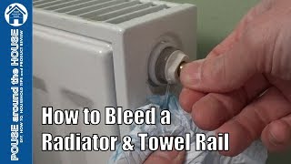 How to bleed a radiator amp towel rail Bleeding a heating system [upl. by Erej527]