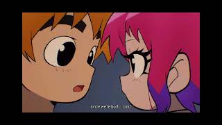 Scott Pilgrim and Ramona Flowers kissing scene  Scott Pilgrim Takes Off Netflix S1 Episode 1 HD [upl. by High810]