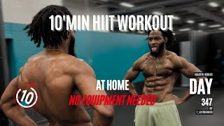 10Activ Series  Day 347 10MIN HIIT WORKOUT  NO EQUIPMENT [upl. by Auhs]