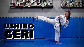 Ushiro geri Karate Shotokan [upl. by Aicena]