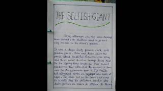 English project class 12 Indianization of the short story  The Selfish Giant 📕📔📘📗💜englishproject [upl. by Jehias]