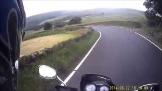 Motorbike A628 A616 Mortimer Road and Snake Pass [upl. by Yenhoj]